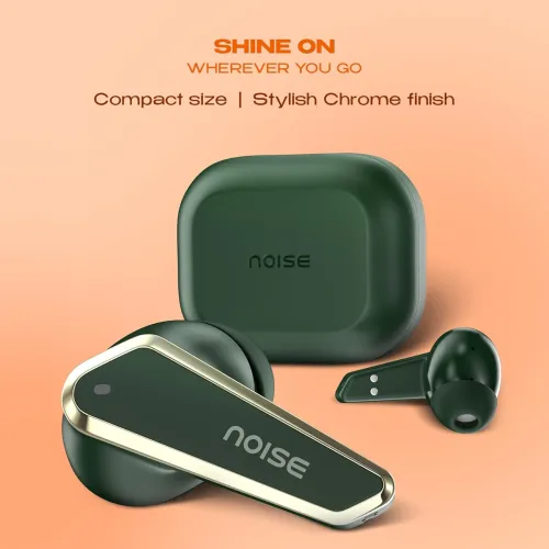 Image of Noise Buds N1 Truly Wireless Earbuds with Chrome Finish, 40H of Playtime, Quad Mic with ENC
