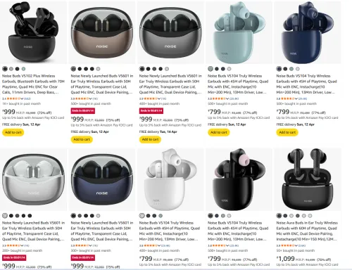 Image of Noise Buds Upto 75% Discount