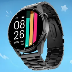 Noise Crew 1.38 Round Display with Bluetooth Calling, Metallic finish