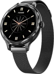Noise Diva AMOLED Smartwatch (Diamond-Cut Dial, Black Link Strap)
