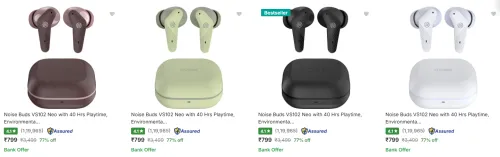 Image of Noise Earbuds upto 77% Discount | Starting at ₹799