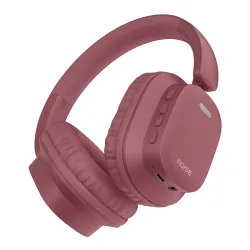 Noise Newly Launched Airwave Max 2 Wireless On-Ear Headphones with 50H Playtime, 40mm Drivers - Deep Bass, 3 Preset EQ Modes, 40m/s Low Latency, Dual Pairing,BT V5.3 (Burgundy)