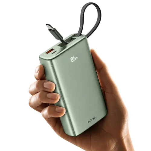 Image of Noise Power Bank 20000mAh 45W Ultra Fast Charging: Built-in Type-C Cable