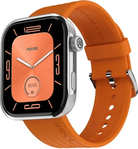 Image of Noise Pro 5 1.85 AMOLED Always-on Display, DIY Watch face, SoS Technology, BT Calling Smartwatch (Orange Strap, Regular)