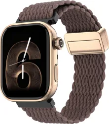 Noise Pro 6 AMOLED Smartwatch (1.85, AI Features, Vineyard Weave Strap)
