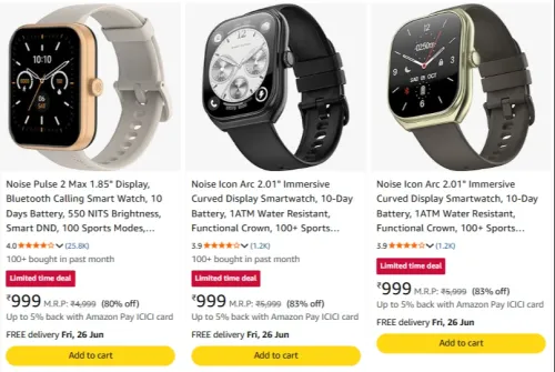 Image of Noise Smart Watch Upto 83% Discount