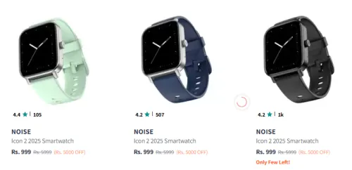 Image of Noise Smart Watches at Minimium 80% Discount