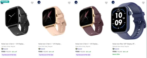 Image of Noise Smart Watches at minimum 80% Discount