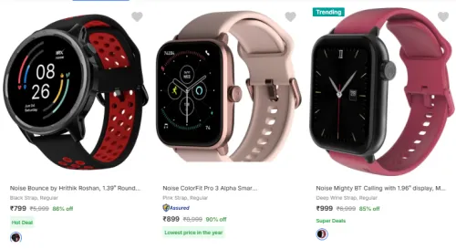 Image of Noise Smart Watches @ Up to 90% Discount | Starting ₹799