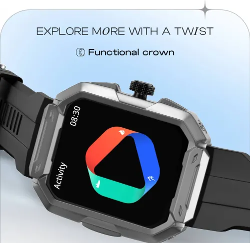 Image of Noise Triumph 1.85 Display with swappable dial cases, BT Calling.