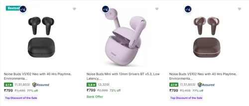 Image of Noise True Wireless upto 77% Discount