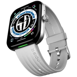 Noise Ultra 3 Luminary with India's 1st Ever Personalised Notification Alerts (Lumilert), 1.96" AMOLED Display, Premium Metallic Dial, Send Upto 5 Emojis (Lumiping), Health Suite (Silver Grey)