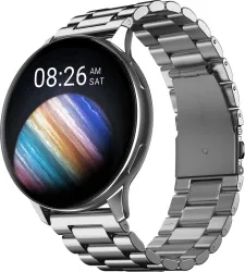 Noise Vortex Plus Smartwatch (1.46inch AMOLED, BT Calling, Elite Silver)