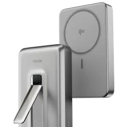 Noise Qi2 Certified 10000mAh Magnetic Wireless Power Bank (Metallic Silver)
