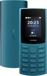 Nokia 106 4G Keypad Phone – Long Battery, MicroSD Slot, Ocean Blue
