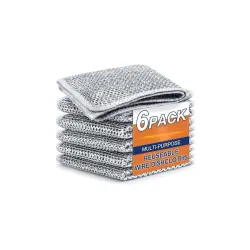 Non Scratch Wire Dish Cloth (Pack of 6)