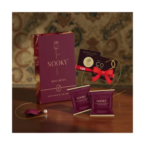 Image of InstaEats NOOKY Mini Bites Dark Chocolate and Free Saucy Scratch Card 