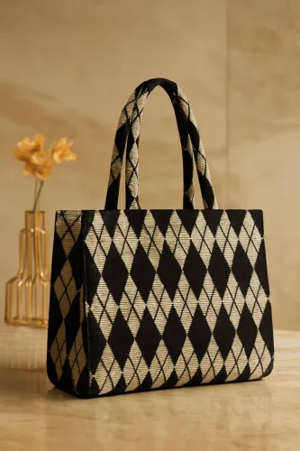 Image of Nora Nico  Women Beige, Black Tote
