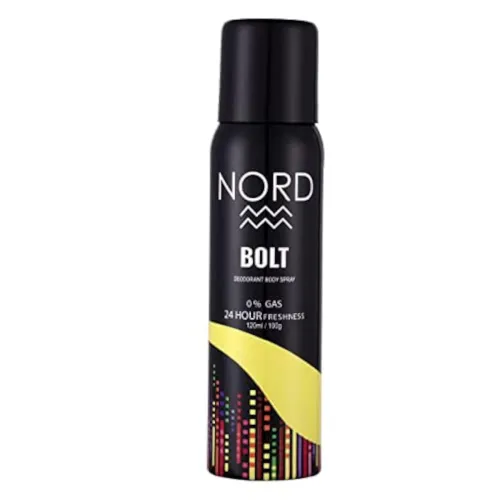 Image of NORD Deodorant Body Spray For Men - Bolt 120 ml (Pack of 1)