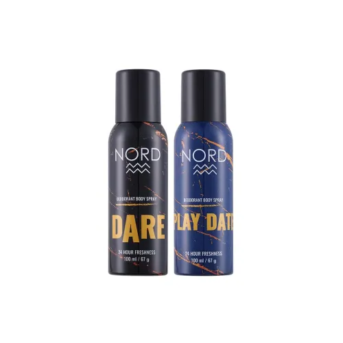 Image of NORD Deodorant Body Spray For Men - Dare and Play Date 100 ml each (Pack of 2)