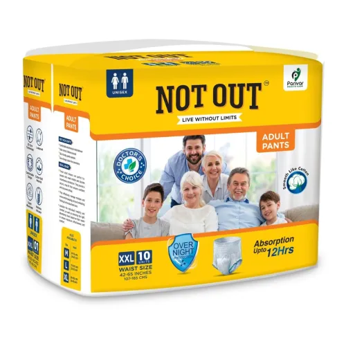 Image of Adult Pant Diapers - Overnight Protection with 3D Core, Odour Control & Up to 12-Hour Absorption | XXL (42-65 Inches) | 