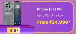 Nothing Phone (3a) Pro @ ₹24999 on Flipkart big Billion Days Sale