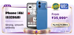 Nothing Phone (4b) (128 GB) (8 GB RAM)@ ₹35,999 on Flipkart’s Big Billion Days