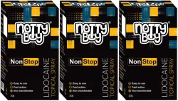 NottyBoy Lidocaine delay Spray For Men Pack of 3 (60 g)