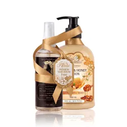 Nourishing Body Milk 500ml Body Lotion with Almond,Honey Vtamin C,E & Hyaluronic Acid | 72Hr Hydration | Deep Moisture Care for All Skin Type | Enriched with Almond Oil | Smooth, Radiant & H...