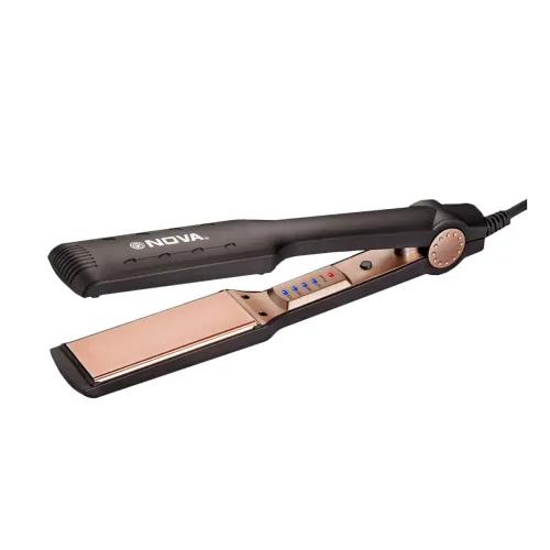 Image of Nova NHS 901 Temperature Control Hair Straightner for Women (Black)