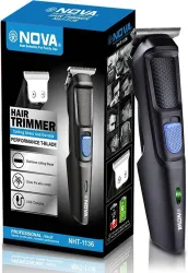 NOVA NHT 1136 Trimmer 120 min Runtime 4 Length Settings  (Black)