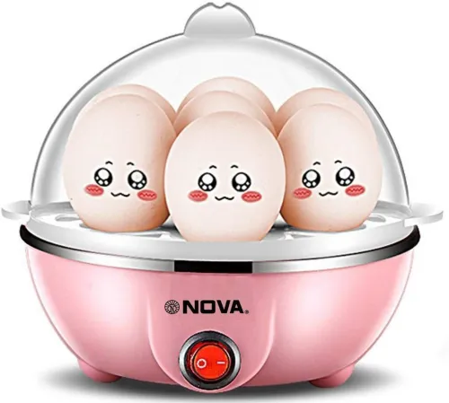 Image of NOVA Pink Electric Egg Boiler NEC1530 Egg Cooker  (Pink, 7 Eggs)