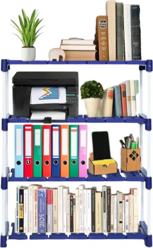 Image of Novatic Dark Blue DIY Book Shelf