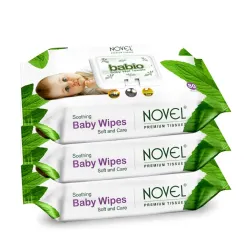 NOVEL Baby Wet Wipes / Pack With Lid