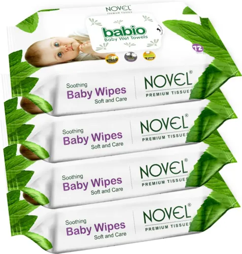 Image of NOVEL Baby Wipes 72 Sheets
