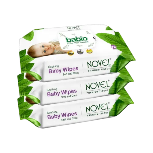 Image of NOVEL Baby Wipes 72 Sheets / Pack (216 Wipes)