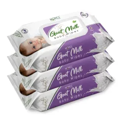 Novel Goat Milk Baby Wipes 3P
