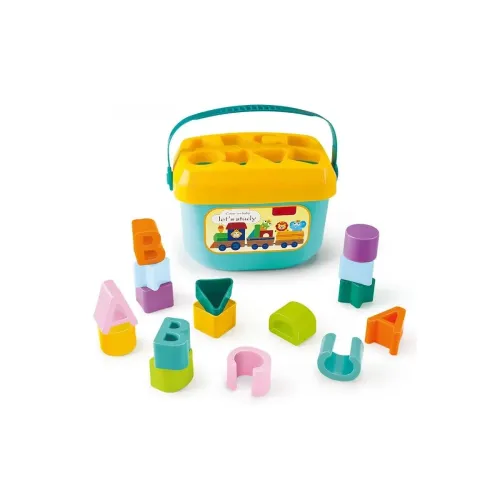 Image of Novo Baby 16-Piece Montessori Shape Sorter ABCD Color Blocks