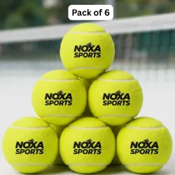 NOXA Sports Light Weight Cricket Tennis Ball Cricket Tennis Ball (Standard, Pack of 6, Yellow)
