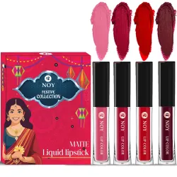 Noy Festival Collection Liquid Matte Lipstick 4 Set Peach