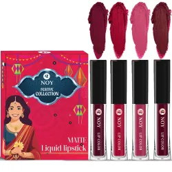 Noy Liquid Matte Festival Pack of 4 Lipstick 