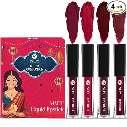 Image of Noy Liquid Matte Lipstick Set of 4