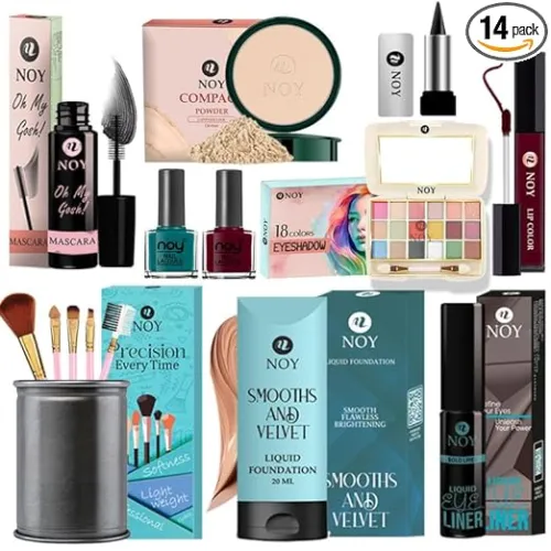 Image of Noy Makeup Kit For Women Full Set Perfect For Beginners Or Pros Looking For Long Lasting Beauty Pack of 14 pcs #283