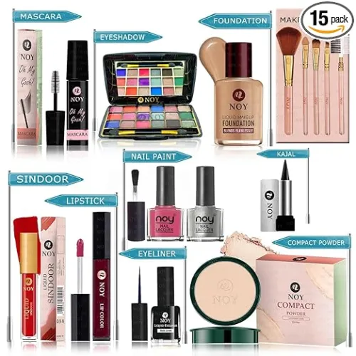 Image of NOY Makeup Kit Combo Luxe (Kit-15 Pcs) 