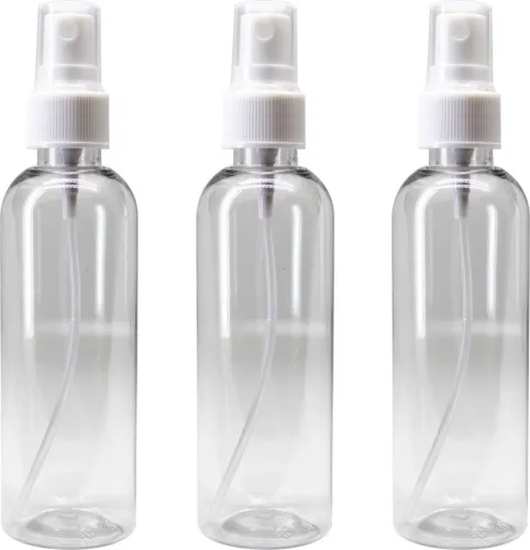 Image of nsb herbals Transparent Plastic Empty Refillable Reusable Fine Mist Spray Bottle