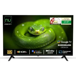 NU 108 cm (43 Inches) New 2025 Borderless Series 4K UHD Smart Google TV LED43UGNX