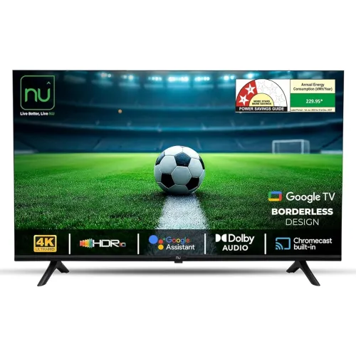 Image of NU 139 cm (55 Inches) New 2025 Borderless Series 4K UHD Smart Google TV LED55UGNX