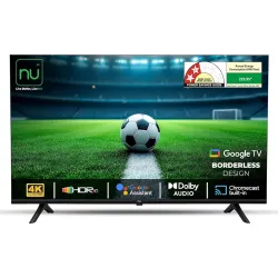 NU 139 cm (55 Inches) New 2025 Borderless Series 4K UHD Smart Google TV LED55UGNX
