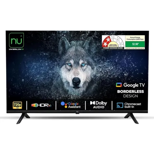Image of NU 80 cm (32 Inches) Borderless Series 720p HD Smart Google TV