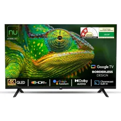 NU 108 cm (43 Inches) New 2025 Borderless Series 4K QLED Smart Google TV 